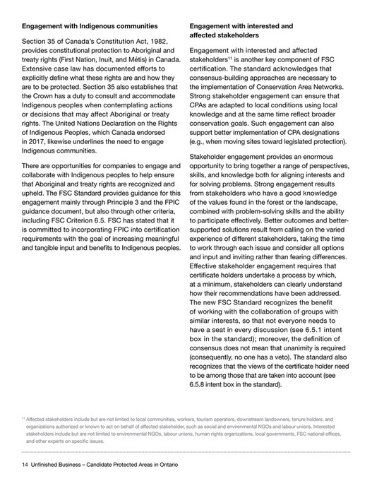 Unfinished Business - Candidate Protected Areas in Ontario - Page 16-17