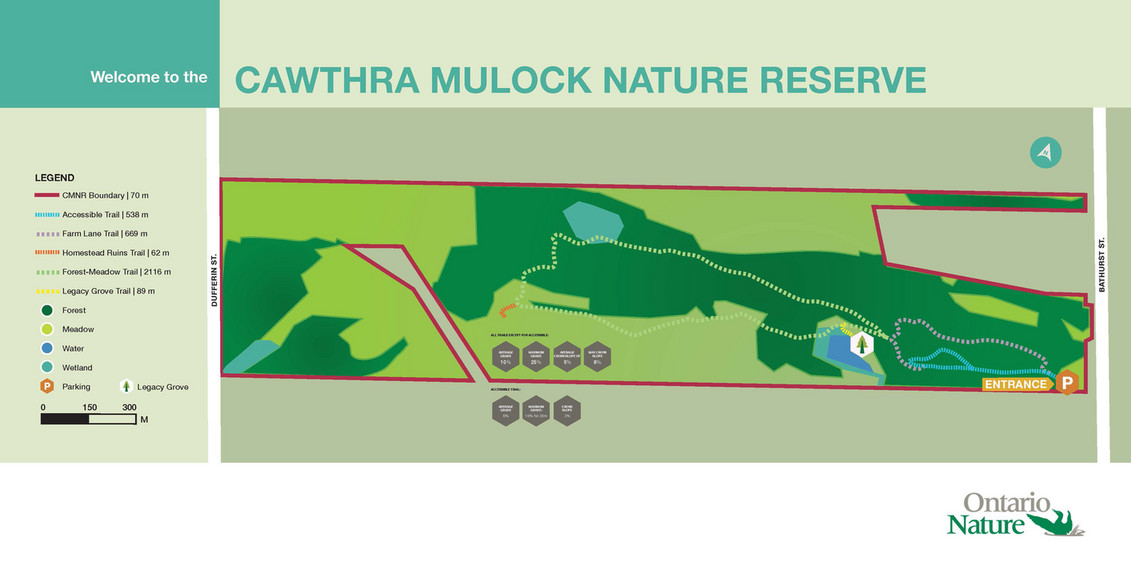 ON Nature magazine - Cawthra_Mulock_Nature_Reserve_Trail_Map - Page 1
