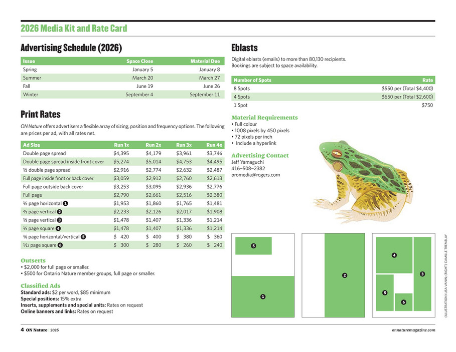 ON Nature Magazine Media Kit and Rate Card 2026 - Page 4