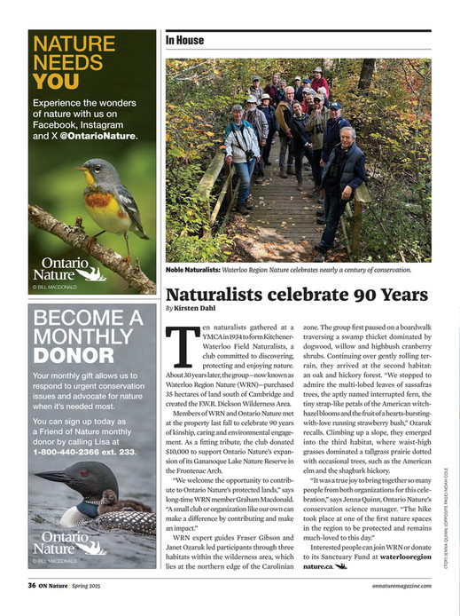 ON Nature magazine - Spring 2025 - Page 40